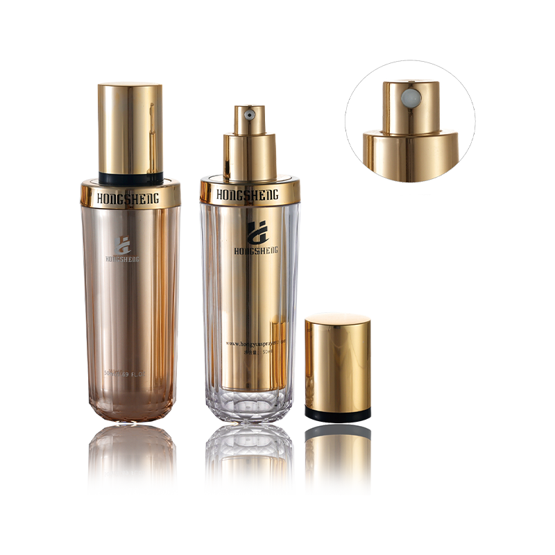 50ML 80ML Amber Gold Airless Buidéal-HS-035