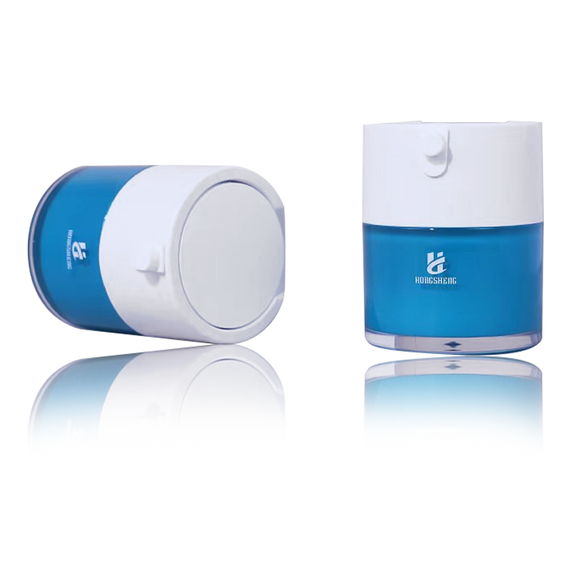 HS-036 Blue 30G 1oz Jar Cosmaideacha Plaisteacha Aicrileach Coimeádáin Uachtar Plaistigh Próca Séiream Le haghaidh Cosmaidí agus Cúram Craicne